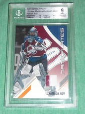 2001-02 BAP Ultimate Memorabilia PATRICK ROY 6/40 2CLR Nameplates Patch BGS9 