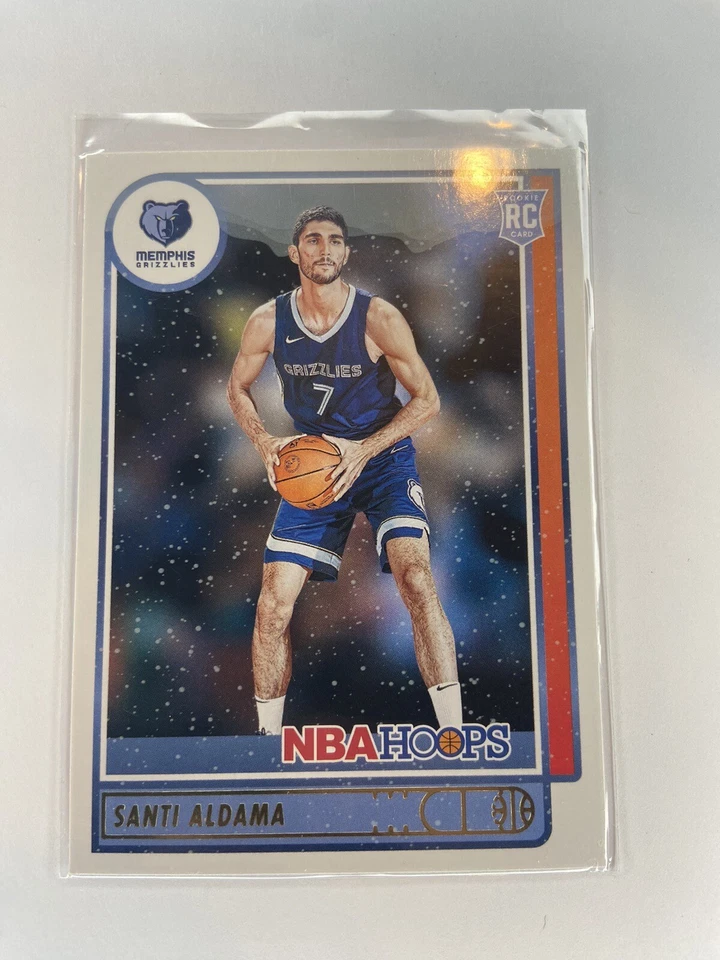 Santi Aldama 2021-22 NBA Hoops Base Winter Holiday Rookie RC #207 - Image 1 of 1