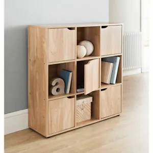 2 3 4 5 6 Tier Cube Wooden Bookcase Shelving Storage Display Shelves Stand Unit - Picture 1 of 27