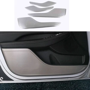 For Hyundai Sonata 2020-2023 Silver Steel Door Anti-Kick Panel Guard cover trim - Picture 1 of 5