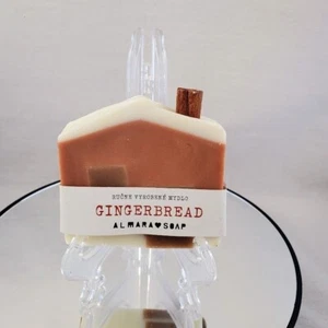 Almara Soap Handmade Gingerbread House Soap With Cinnamon Stick Chimney - Picture 1 of 4