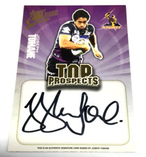 2009 NRL CLASSIC CARD TOP PROSPECT SIGNATURE CARD TP7 JOSEPH TOMANE-STORM