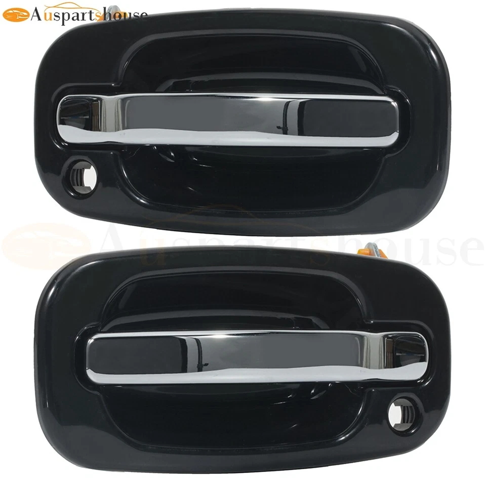 For Chevy Silverado 1500 GMC 99-07 2x Exterior Front Door Handles Right Left Foto 1 de 4