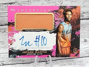 2021-22 TOPPS INCEPTION OVERTIME JAYLEN MARTIN RC PINK AUTO RELIKT 87/99 - Bild 1 von 3