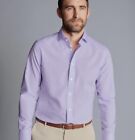 Men’s Charles Tyrwhitt Lilac Poplin Classic Dress Shirt Size 16/34 Inches NWT