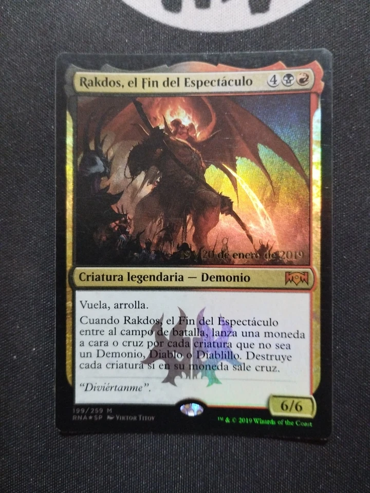 MTG FOIL RAKDOS, EL FIN DEL ESPECTÁCULO / RAKDOS, THE SHOWSTOPPER -RNA E- SP NM - Imagen 1 de 1
