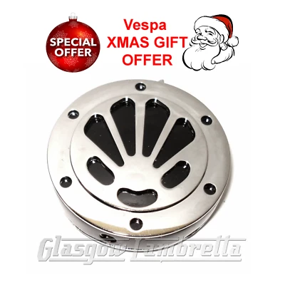 Mod, Scooterist, Retro XMAS GIFT! VESPA GAS LIGHTER GS BLACK POLISHED SHELL HORN - Image 1 of 2