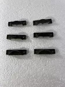 Vintage Lot 6 Black Window Sash catch keepers Round Half Moon 2 3/16" - Picture 1 of 10