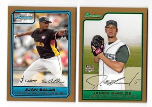 2006 Bowman GOLD Draft Picks & Prospects - TAMPA BAY DEVIL RAYS Team Set