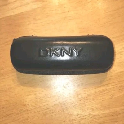 Estuche Rígido DKNY Anteojos Almacenamiento Viaje Gafas de Sol Soporte Negro Foto 1 de 4