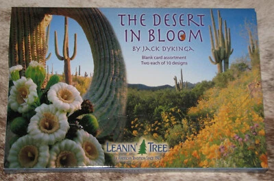 LEANIN TREE Desert in Bloom CARD ASSORTMENT #90656~10 Designs 2 Ea~Blank Inside~ - Image 1 of 3
