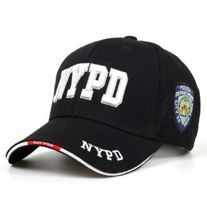 Mens Women NYPD Embroidery Baseball Cap Police Department Hat Motorcycle Trucker