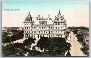 Albany New York~Handcolored~Road Past State Capitol~Hagemeister Postcard c1907 - Picture 1 of 2