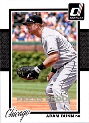 2014 Donruss Press Proofs Gold #63 Adam Dunn/99 - NM-MT - Image 1 of 2