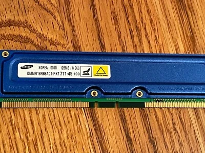Samsung 128 MB RIMM RDRAM Memory plus 9578D Dell Rambus Memory Terminator Contin - Image 1 of 4