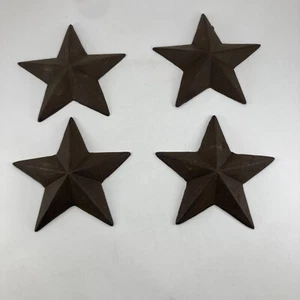 Cast Iron Metal 5 Point STAR Home Wall Decor 7..5" - Lotof 4 - Picture 1 of 8