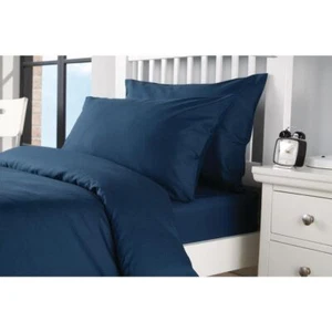 Mitre Essentials Spectrum Housewife Pillow Case 50x76cm - Navy Polycotton - 2pcs - Picture 1 of 2