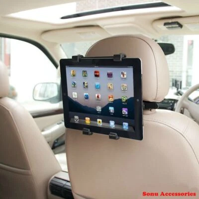 Adjustable Universal In Car Headrest Seat Mount Holder For iPad Tablet 7" To 11" - Image 1 of 3