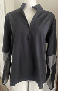 Nike Zip-Up Light Pullover Men’s Med Black Activewear, Running Atmungsaktiv - Bild 1 von 5