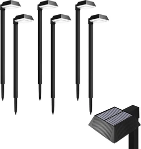 6 Pack Solar Sidewalk Lights Outdoor Super Bright Selectable Color Temperature 3 - Picture 1 of 8
