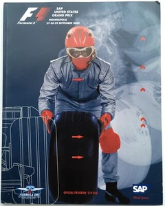 2002 United States US Grand Prix Official Programme. Barrichello / Schumacher - Picture 1 of 4