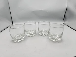 Vintage, Crown Royal Round Low Ball Whiskey Glasses, Set Of 4. 3.5" X 3" - Picture 1 of 4