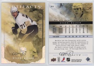 2010-11 Upper Deck Artifacts Silver /25 Evgeni Malkin #54