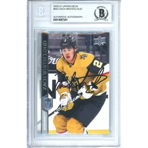 Zach Whitecloud Signed Vegas Golden Knights 2020 Upper Deck Beckett Slabbed Card - Picture 1 of 2