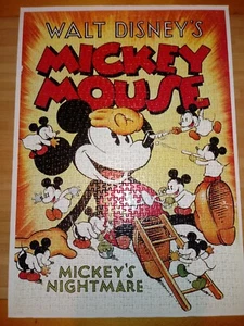 EDUCA puzzle jigsaw 1000 pz Disney MICKEY MOUSE MEMORIES + 500 pz RETRO MICKEY - Foto 1 di 24