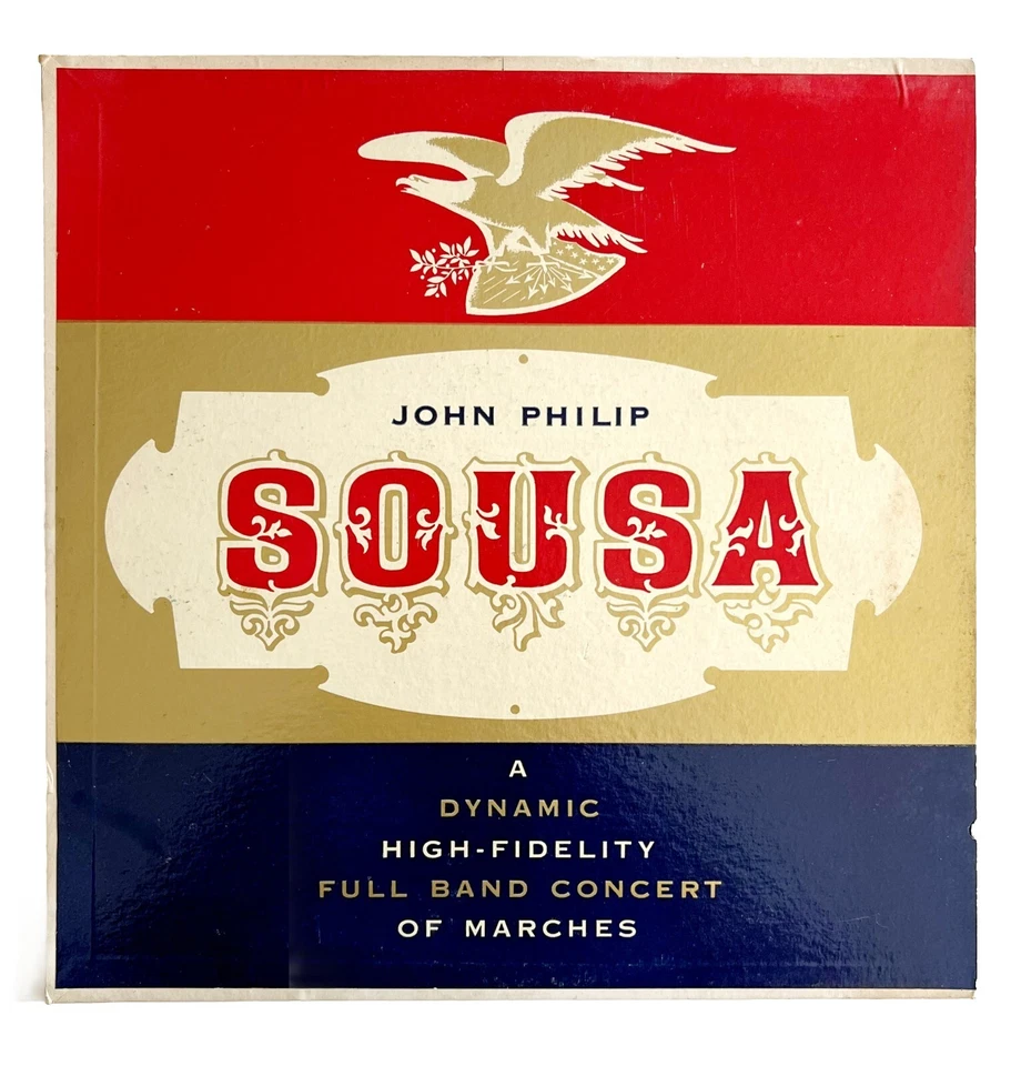 John Philip Sousa Marches Full Band Concert 1958 Vinyl Record 33 12" VRF1 Foto 1 de 1
