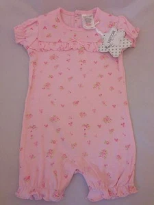 Baby Girl Short Sleeve One Piece Romper by BabyTown, Ditsy or print, Brand New - Picture 1 of 2