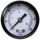 20X(-40 1/8 Manometer für Kraftstoff Luft Öl Flüssigkeit Wasser 0-20Bro