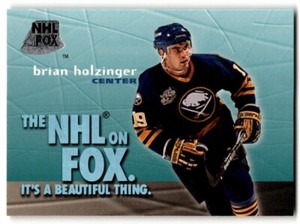 1995-96 SkyBox Impact NHL on Fox Brian Holzinger #15 Buffalo Sabres