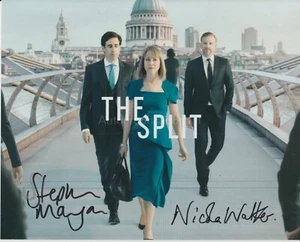 Stephen Mangan & Nicola Walker Hand Signed 8x10 Photo Autograph, The Split (D) - Picture 1 of 2