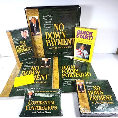 Carlton Sheets No Down Payment Real Estate Investing VHS  & CD Course & Extras - Image 1 of 4