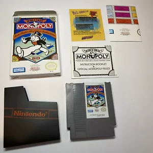 Monopoly Nintendo NES Game Complete In Box W/ Manual Booklet & Poster GREAT! - Picture 1 of 6