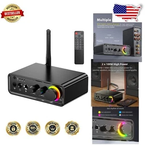 Amplificador compacto de 2,0 canales (200 W) con sonido de alta fidelidad y protección inteligente - Imagen 1 de 8