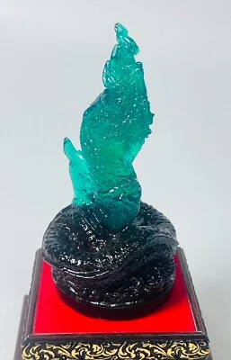 Зеленый амулет Нага | Статуя змея священного лека намфи для защиты и богатства - Изображение 1 из 4