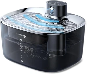 Pumploser kabelloser Katzenbrunnen, 135Oz/4L Katzenbrunnen Bewegung, 4000 Mah R - Bild 1 von 12