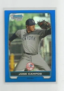 2012 Bowman Chrome JOSE CAMPOS Blue Refractor 097/250 - Picture 1 of 1