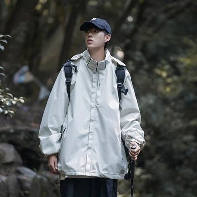 Chaqueta Hombre Exterior Chaqueta, Chaqueta de Senderismo 3 en 1, Cortavientos Suelta Multicolor Foto 1 de 4