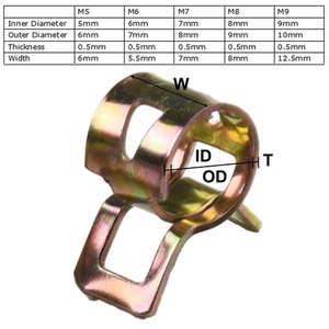 Tube Clamps 65Mn Spring Steel High Quality 50pcs Set Tool 65Mn spring steel Tube - Picture 1 of 12