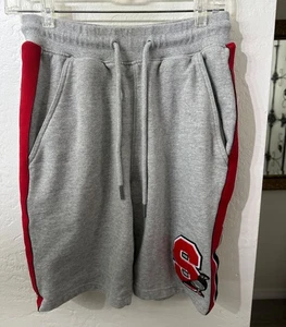 Staple Pigeon Brand Gray Sweat Shorts Size Small Side Stripe Detail - Picture 1 of 7