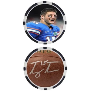 Tim Tebow Florida College Football Hall of Fame Chip - SIGNED - Picture 1 of 2