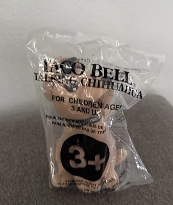 TACO BELL TALKING CHIHUAHUA VIVA GORDITAS! 6" PLUSH SEALED TOY ~ FREE SHIPPING! - Image 1 of 4
