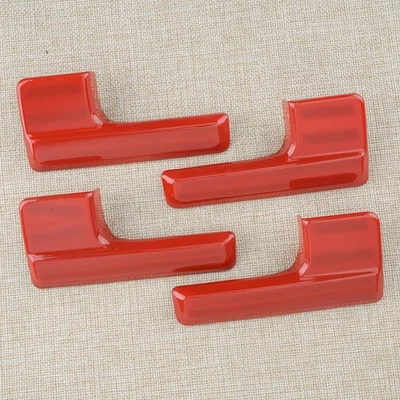 Cubierta de manija de puerta interior 4 piezas apta para Ford F-150 2009-14 rojo Foto 1 de 4