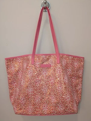 Bolso de Mano Vera Bradley Verano Brillante Lentejuelas Grande Rosa Foto 1 de 4