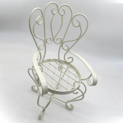 sedia portavaso casa bambole stile vintage espositore portagioie vetrina - Immagine 1 di 3