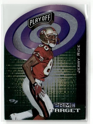 1997 Playoff Zone #3 Jerry Rice Prime Target Purple Die Cut - Image 1 of 2