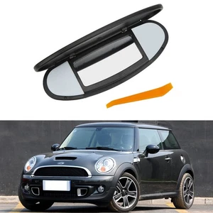 Black Sun Visor Vanity Mirror Cover For Mini Cooper R55 R56 R57 R58 2007-2014 MU - Picture 1 of 7
